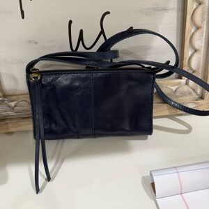 HOBO Midnight Blue Leather Crossbody Bag